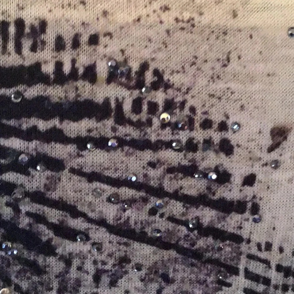 FRENCH BLUE ABSTRACT TOP SIZE M - Picture 5 of 5